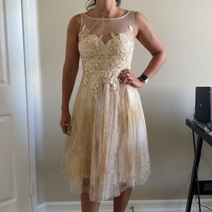 Maniju Small Short Cream Dress